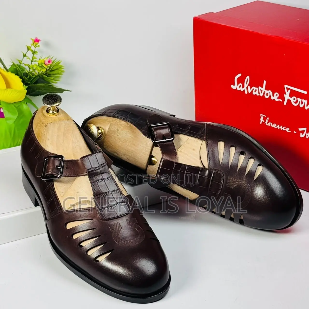 Brown Sandal Leather Shoe From Salvatore Ferragamo