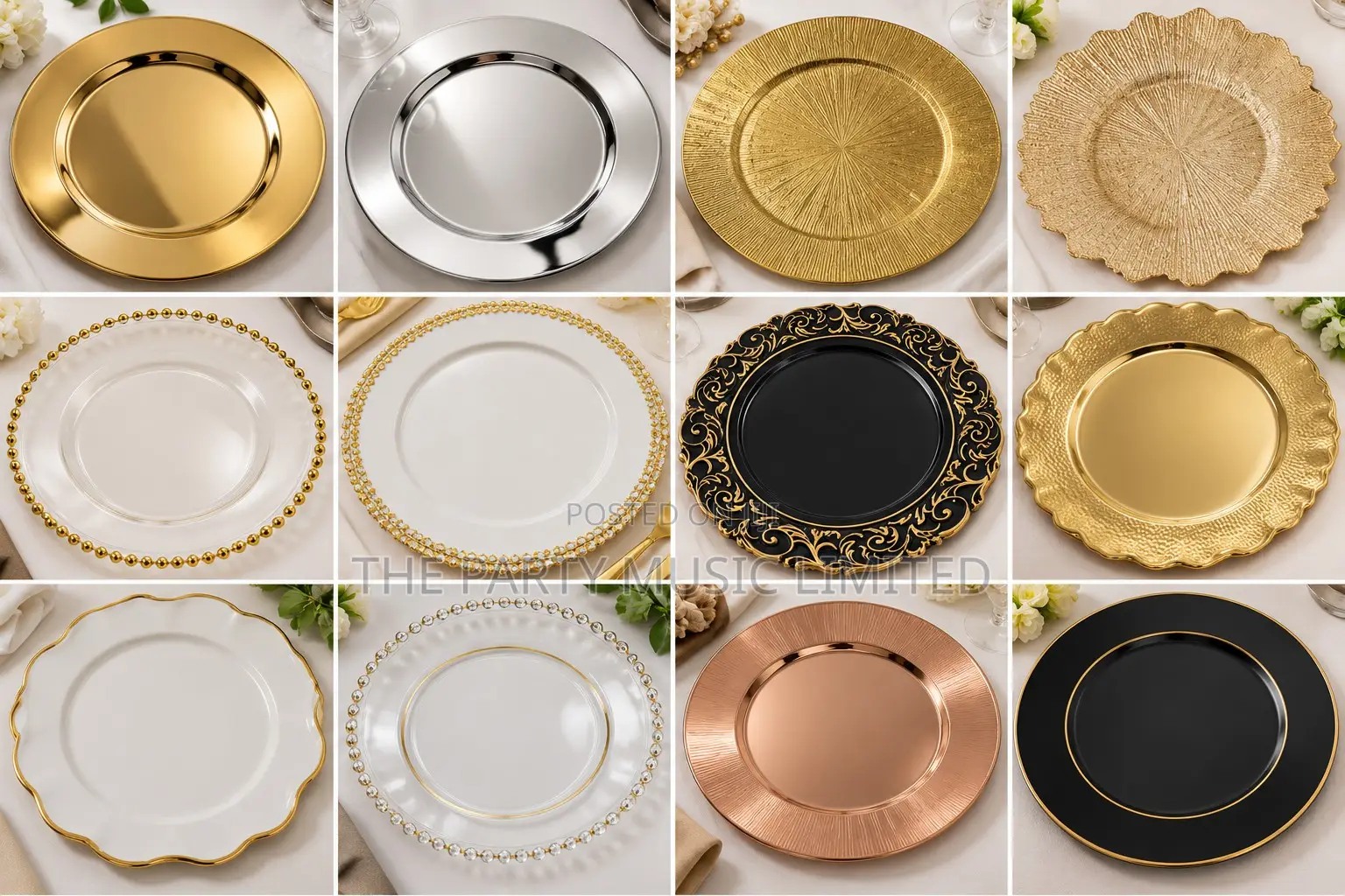 Luxury Underplates for Rent