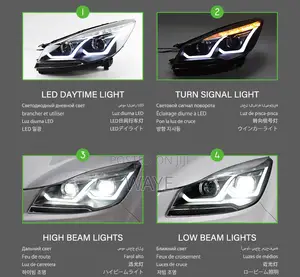 AKD Cars Styling Headlight for Ford Kuga Escape Headlights LED Running