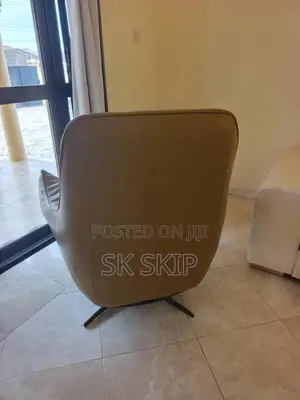 Mustard Yellow Natuzzi Editions Calma Swivel Chair
