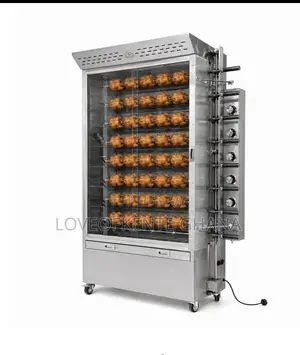 Gas Chicken Rotisserie Cabinet Oven 8 Spit 40 Chickens KY8B