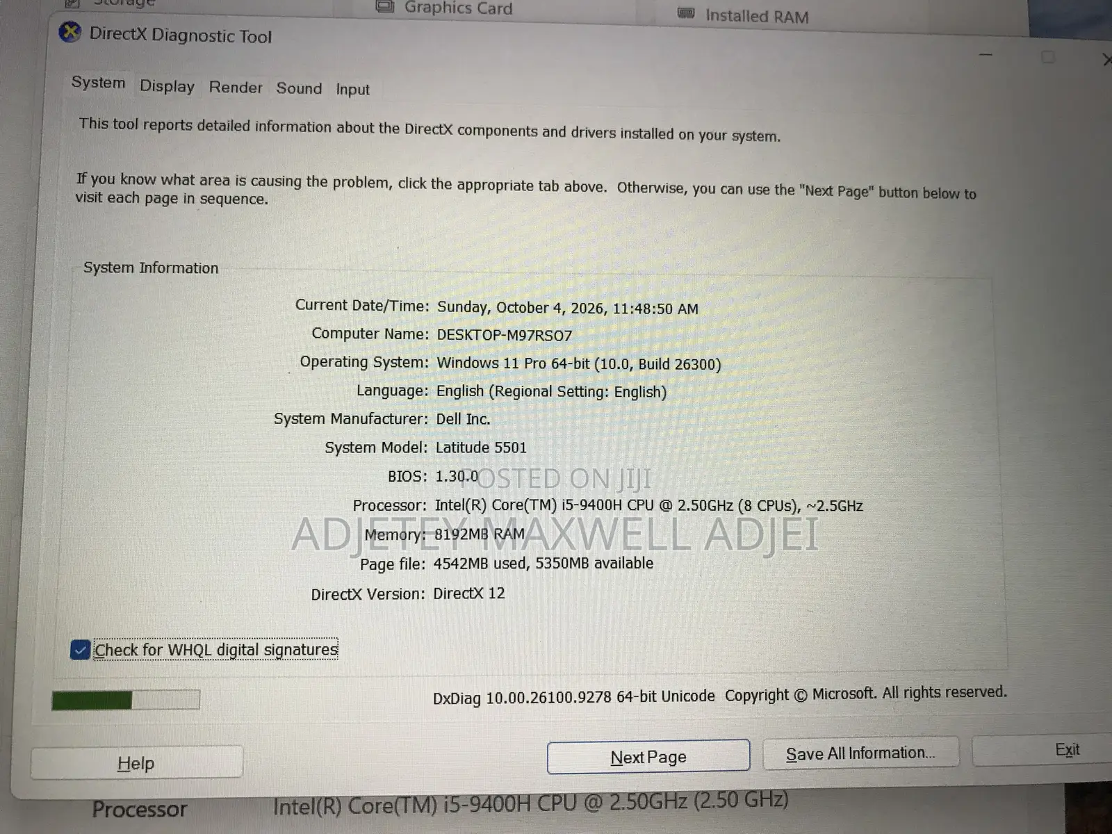 Laptop Dell Latitude 5501 8GB Intel Core i5 SSD 256GB