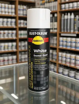 Rust-Oleum Hard Hat V2100 15oz – White Industrial Enamel Spray Paint