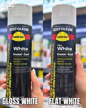 Rust-Oleum Hard Hat V2100 15oz – White Industrial Enamel Spray Paint