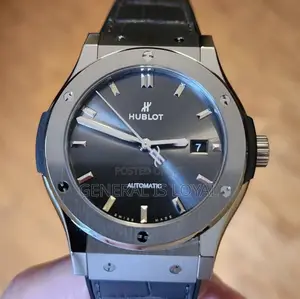 Hublot Classic Fusion Automatic Silver Black Leather