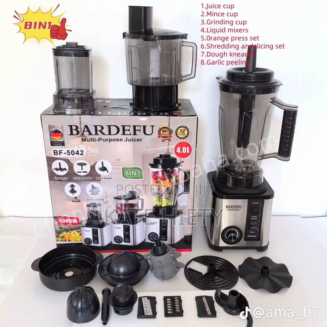 Bardefu 8 in 1 Blender