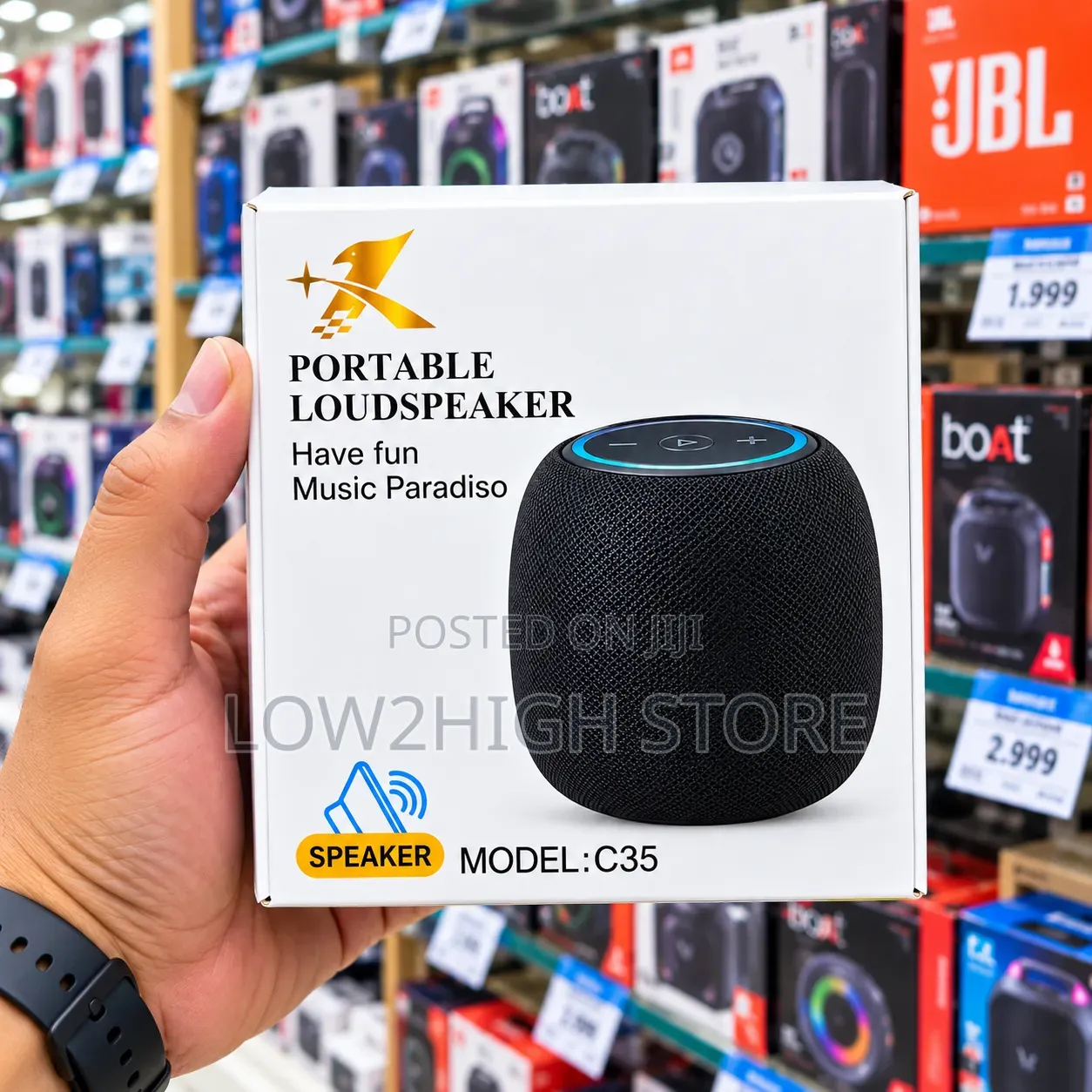 C35 20W RGB Portable Bluetooth Speaker - Low2High