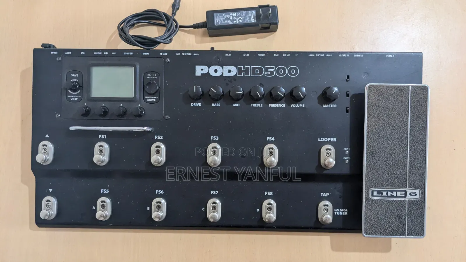 Line 6 POD HD500 Multi Effect Pedal With Adapter & Padded Bag
