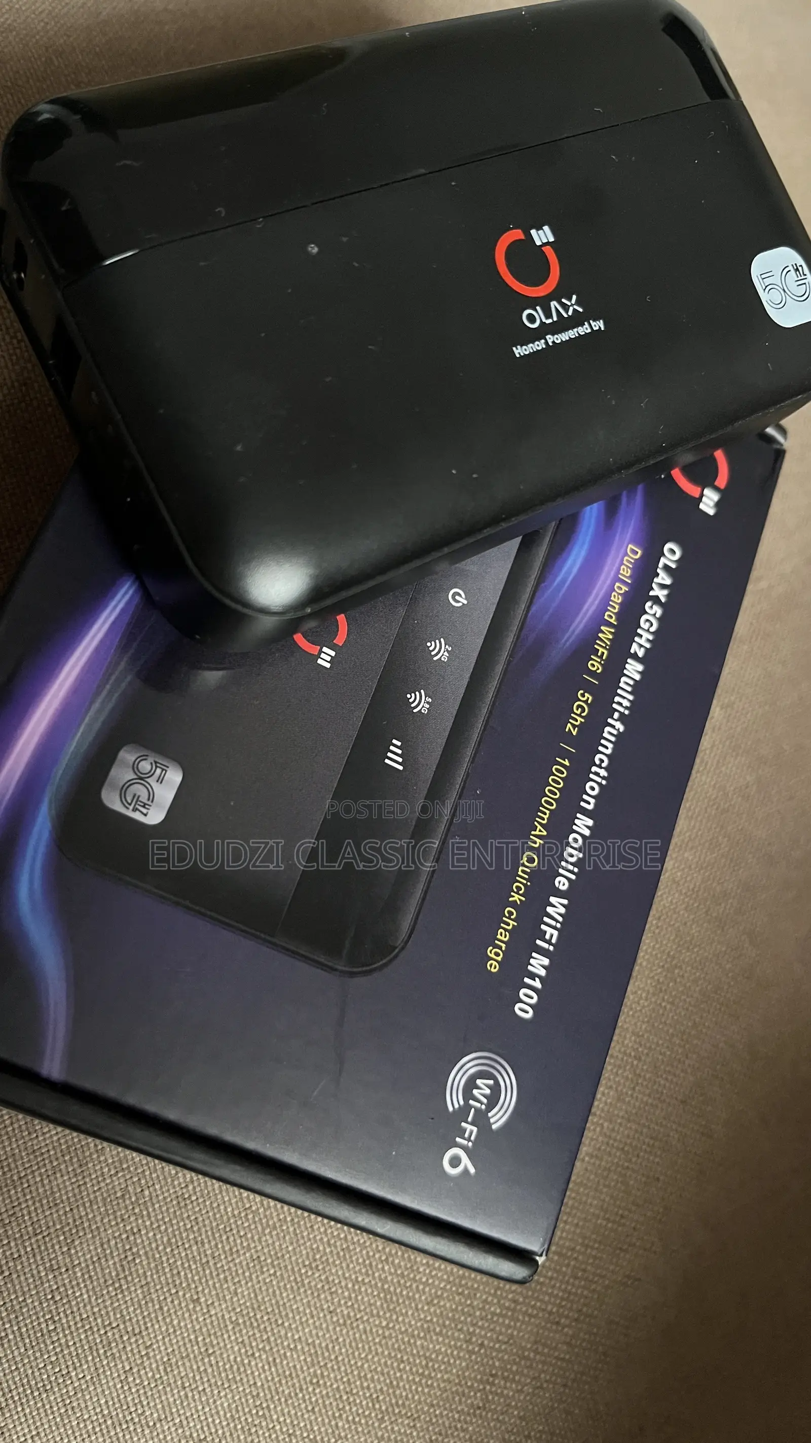 5g Olax Wifi Power Bank 20-25 Hours Wifi + Power Bank