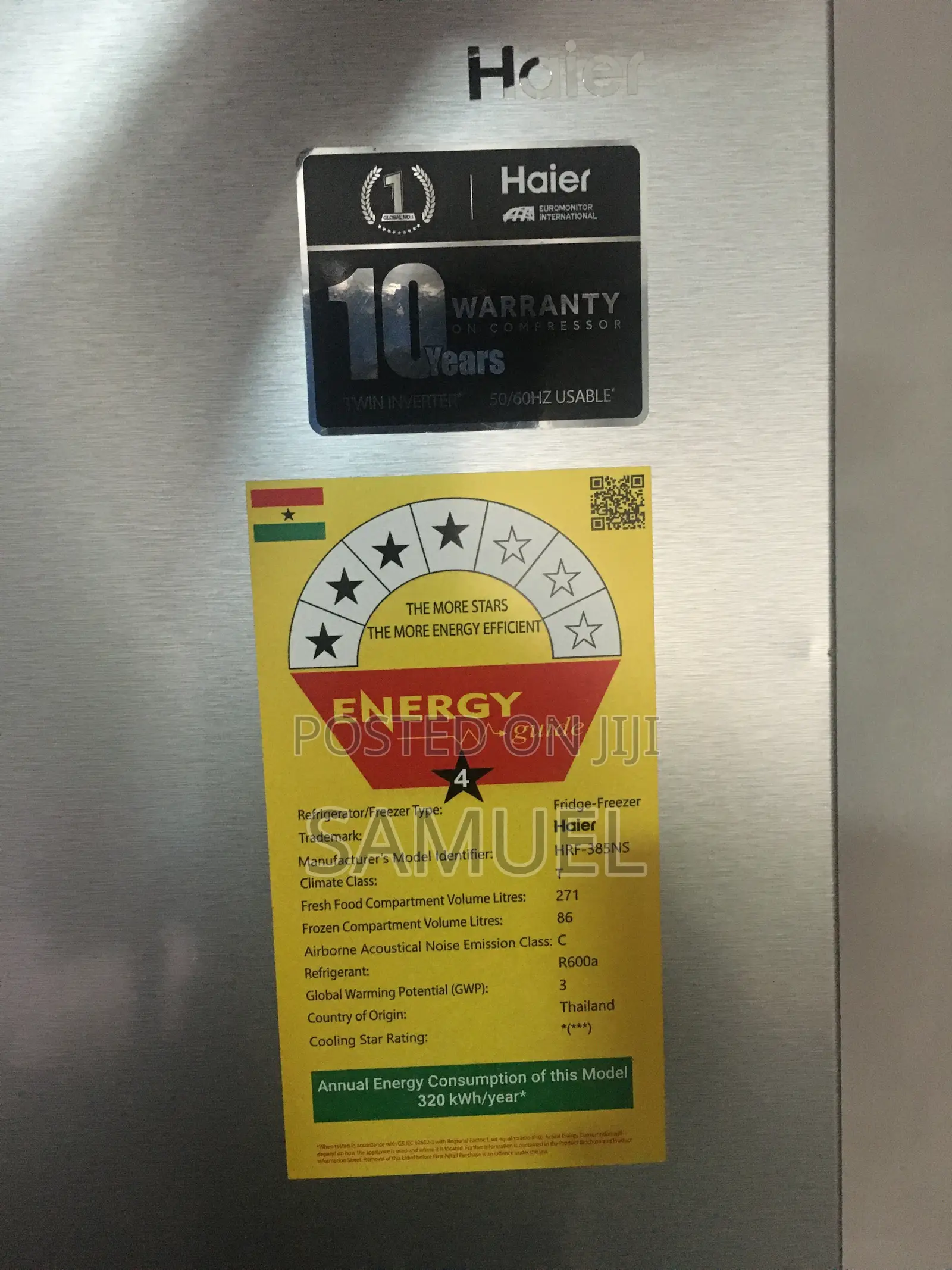 Haier to Freezer Fridge