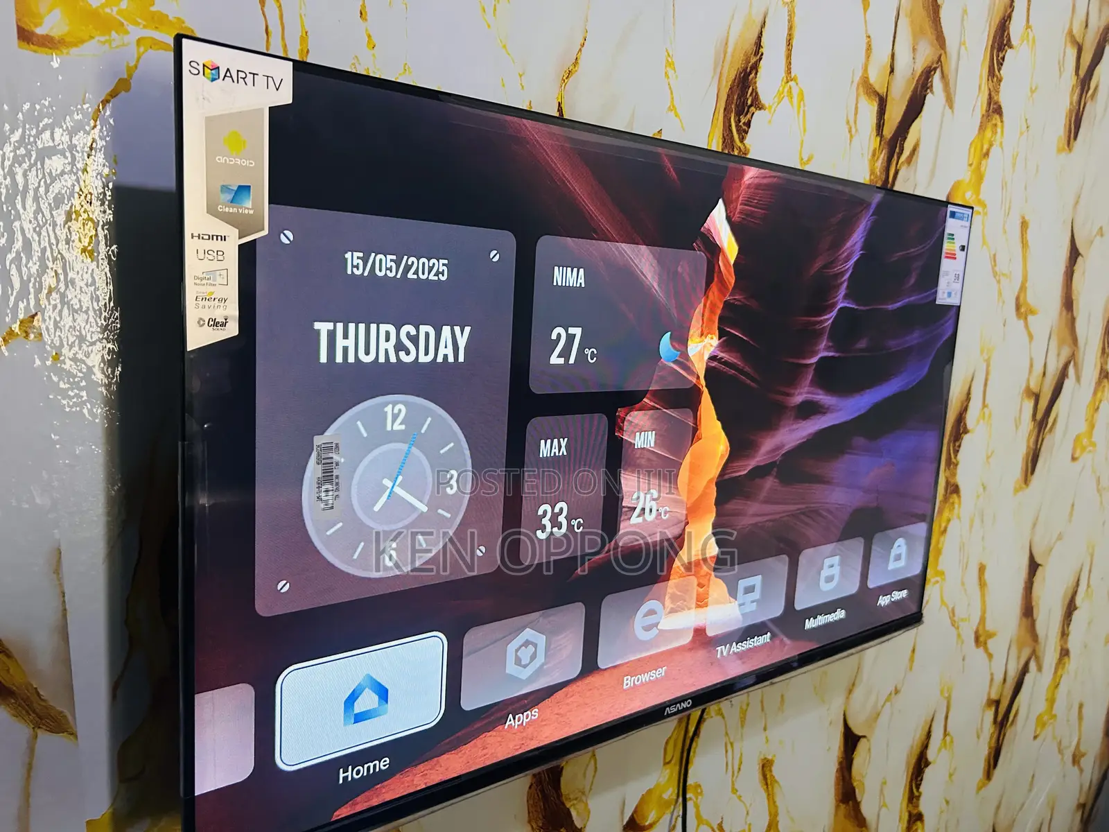 Asano Smart TV 43 Inches