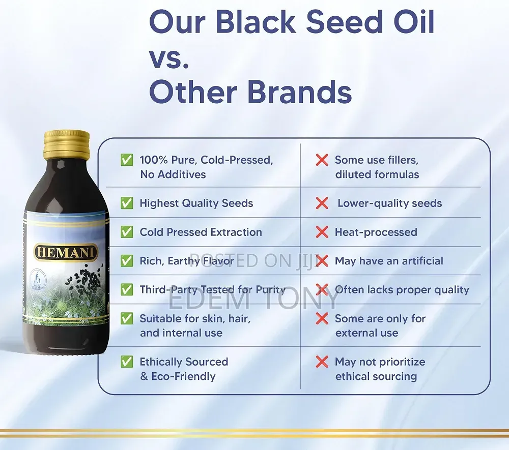 Hemani Black Seed Oil 125ml, Cold-Pressed Nigella Sativa (Kalonji)