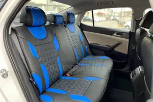 Black and Blue Diamond Luxury Seat Cover-Full Set