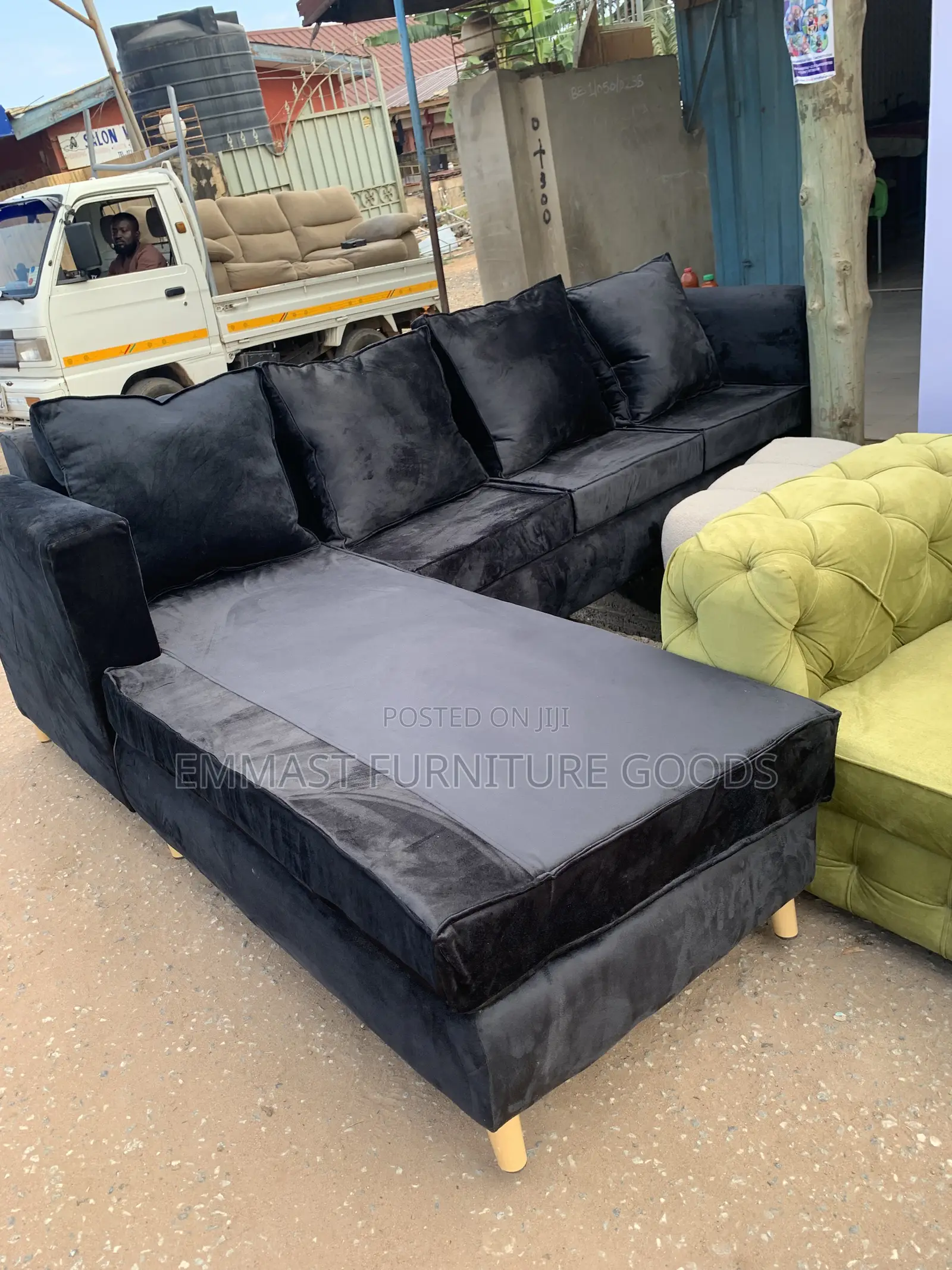 Classic Lshape Sofa Made With Foreign Materials