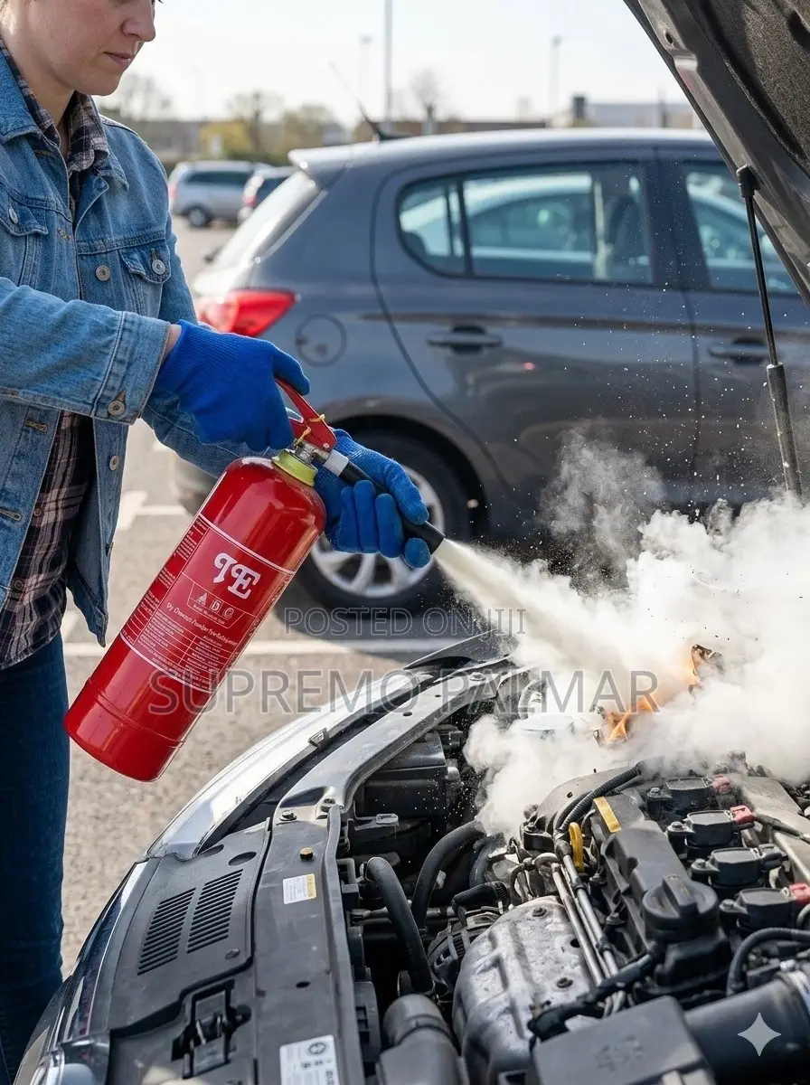 TE 1kg ABC Dry Powder Fire Extinguisher – Multi-Purpose Fire Safety