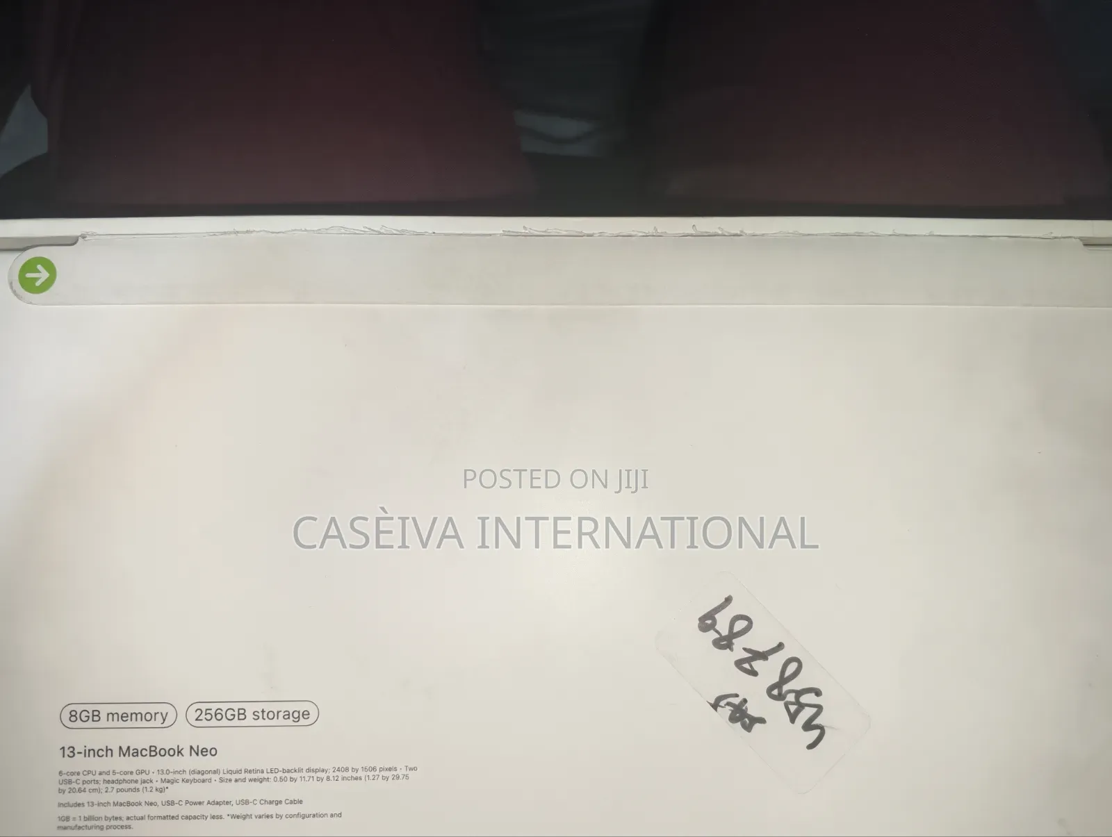 New Laptop Apple MacBook 8GB SSD 256GB