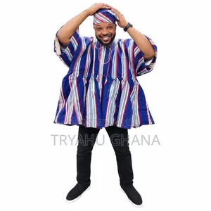 Smock With Woven Cap — Traditional Ghana Style
