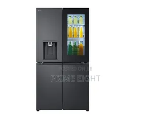 NEW LG 671L Black Glass InstaView Cross Door Refrigerator(GC-X24ffcab)