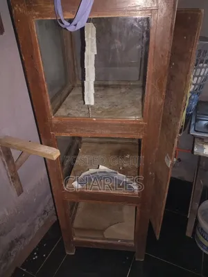 Three Shelves Wooden Showcase