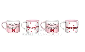 Hello Kitty 4-Pack Stackable Ceramic Holiday Mugs Set - 443 Ml
