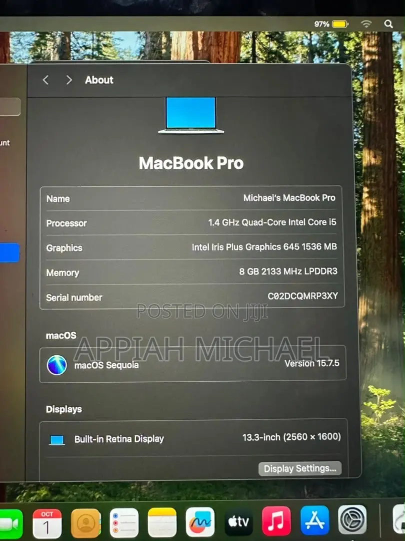 Laptop Apple MacBook Air 2022 M2 8GB Intel Core i5 SSD 256GB