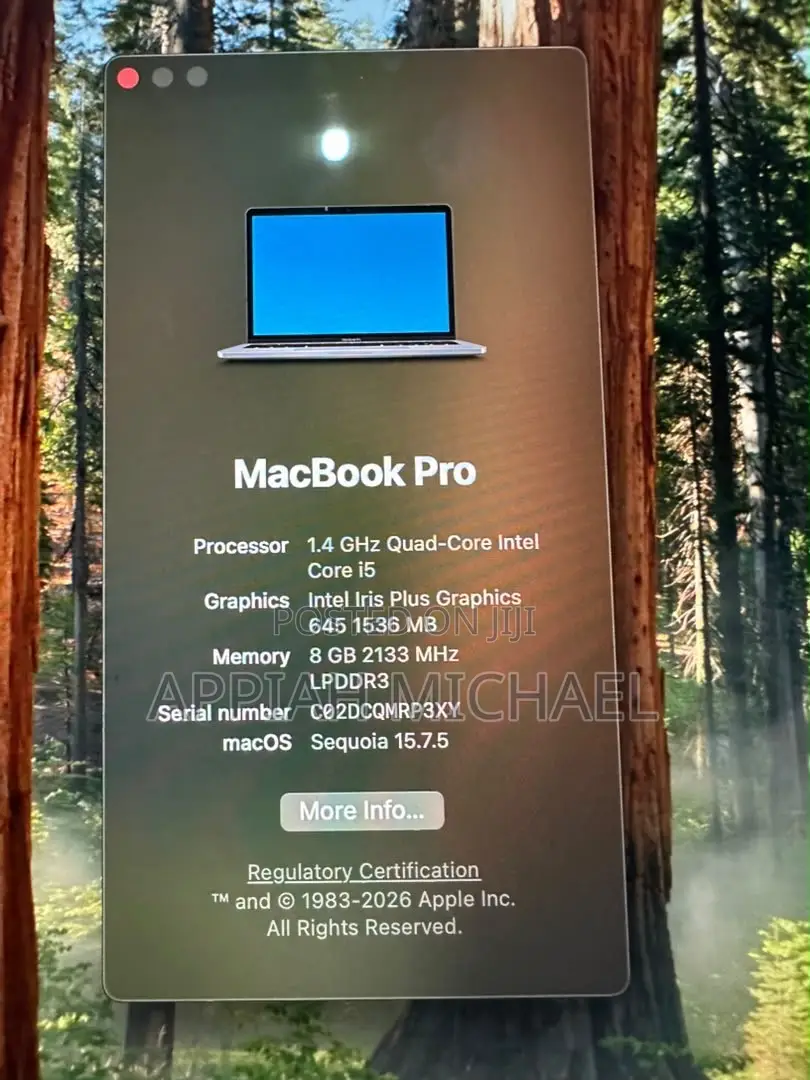 Laptop Apple MacBook Air 2022 M2 8GB Intel Core i5 SSD 256GB