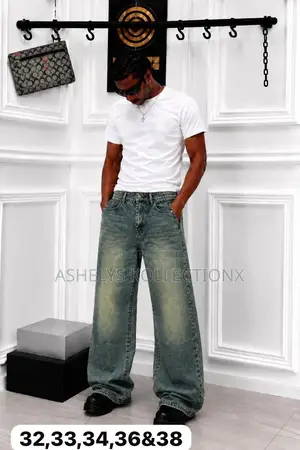 Quality Vintage Plain Baggy Jeans