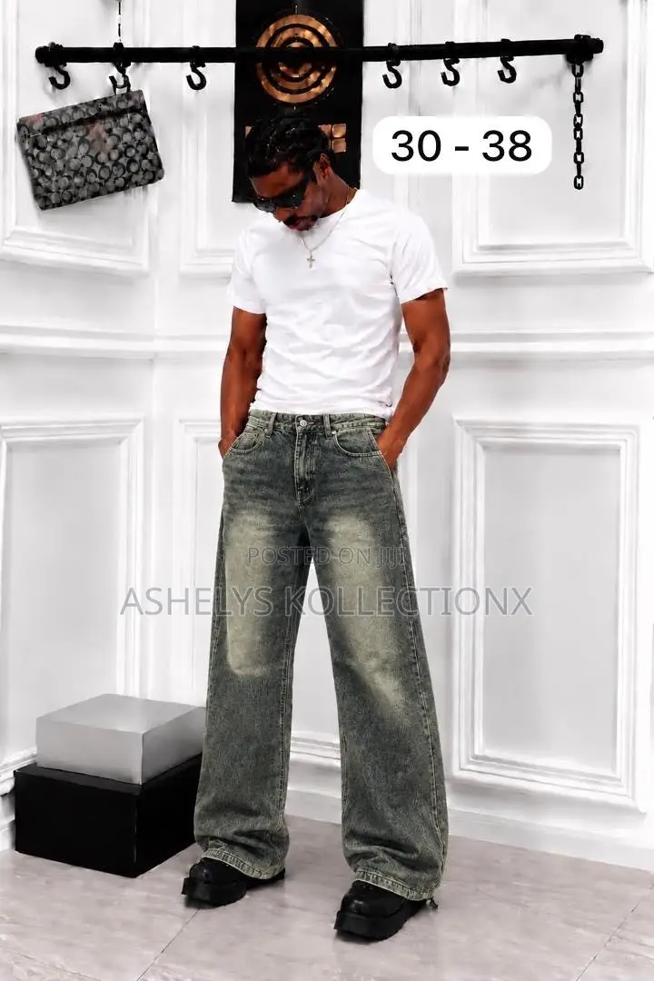 Quality Vintage Plain Baggy Jeans