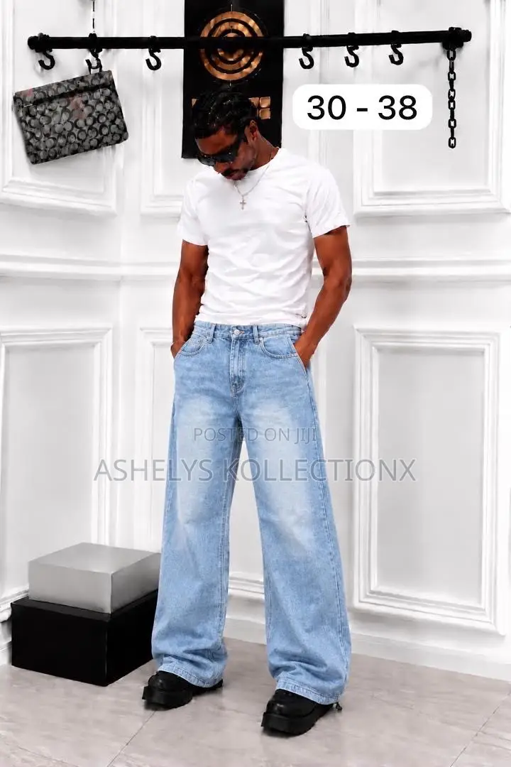 Quality Vintage Plain Baggy Jeans