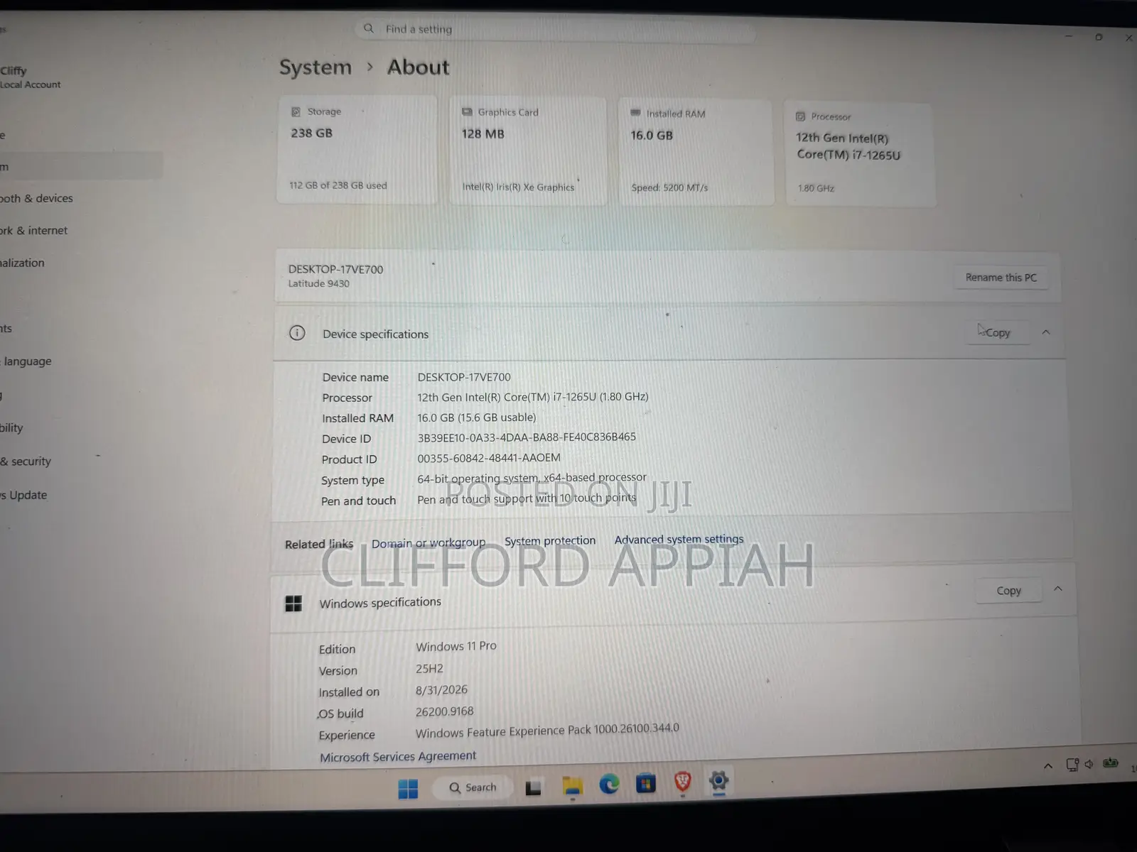 Laptop Dell Latitude 9430 16GB Intel Core i7 SSD 256GB