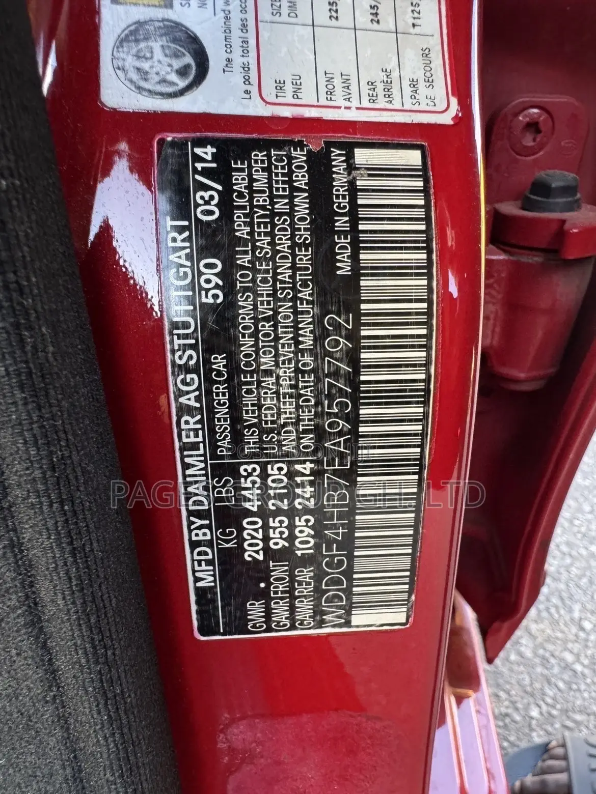 Mercedes-Benz C250 2014 Red