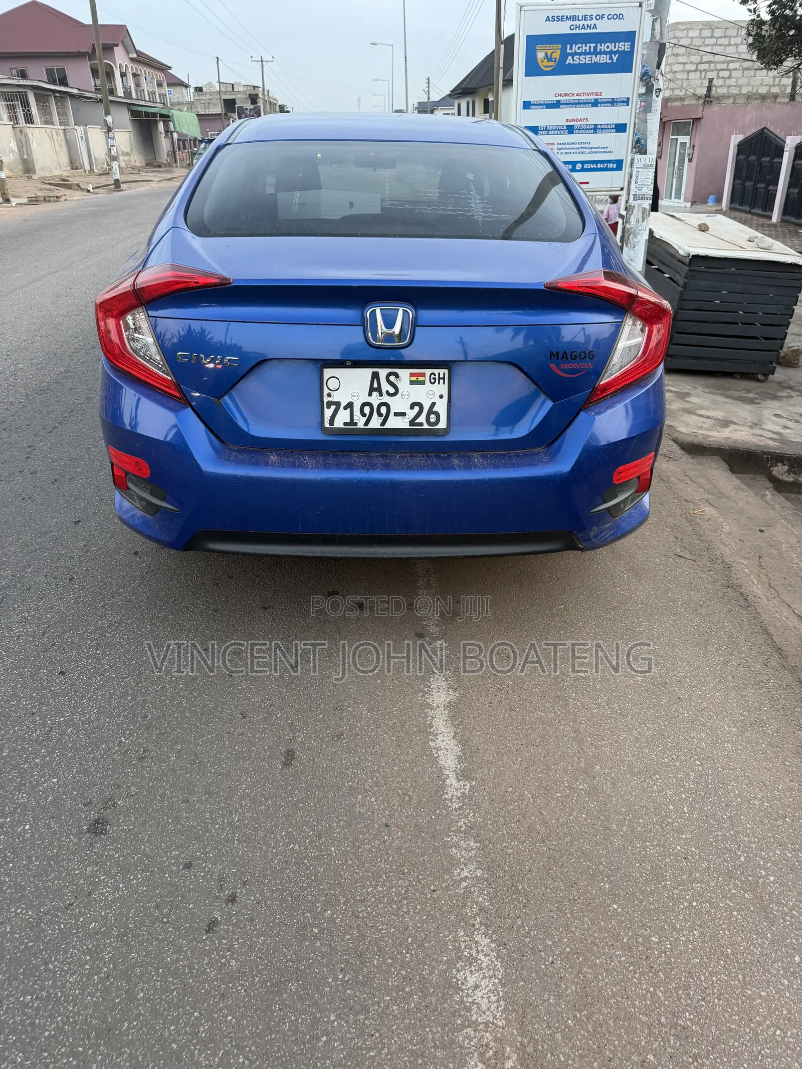 Honda Civic LX 4dr Sedan (2.0L 4cyl) 2017 Blue
