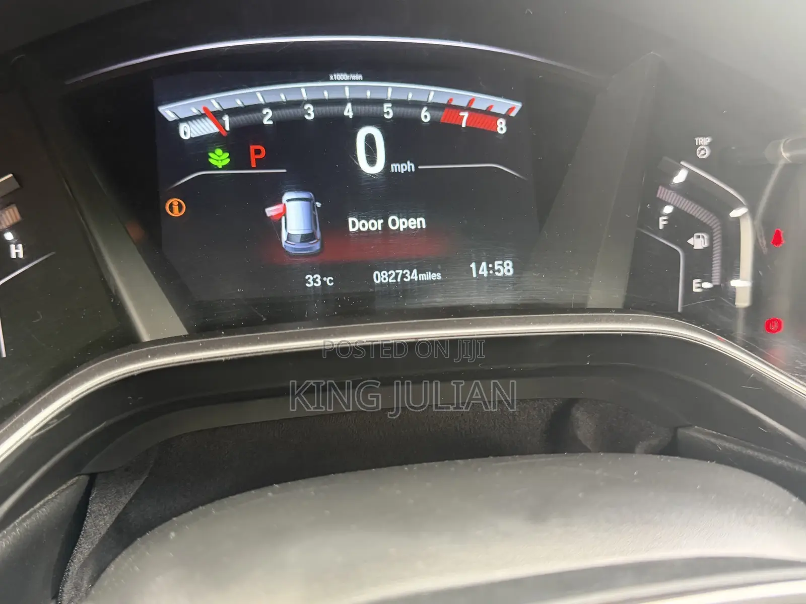 Honda CR-V Touring AWD 2018 Red
