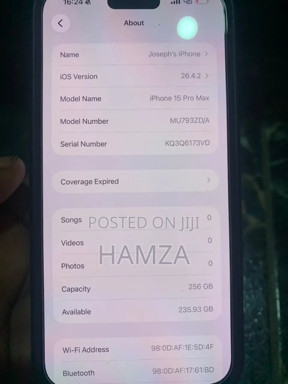 Apple iPhone 15 Pro Max 256 GB Silver