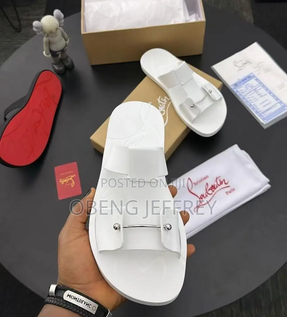 Original Christian Louboutin Zakouski Slipper White