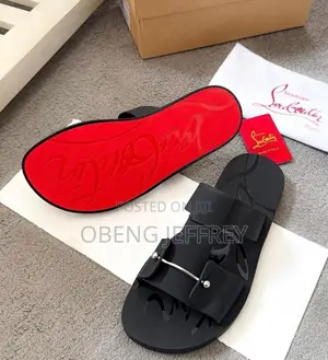 Original Christian Louboutin Zakouski Double Strap Black