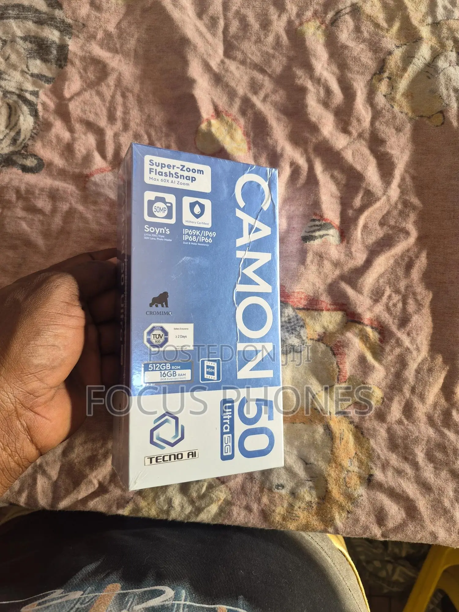 New Tecno Camon 50 Ultra 512 GB Blue