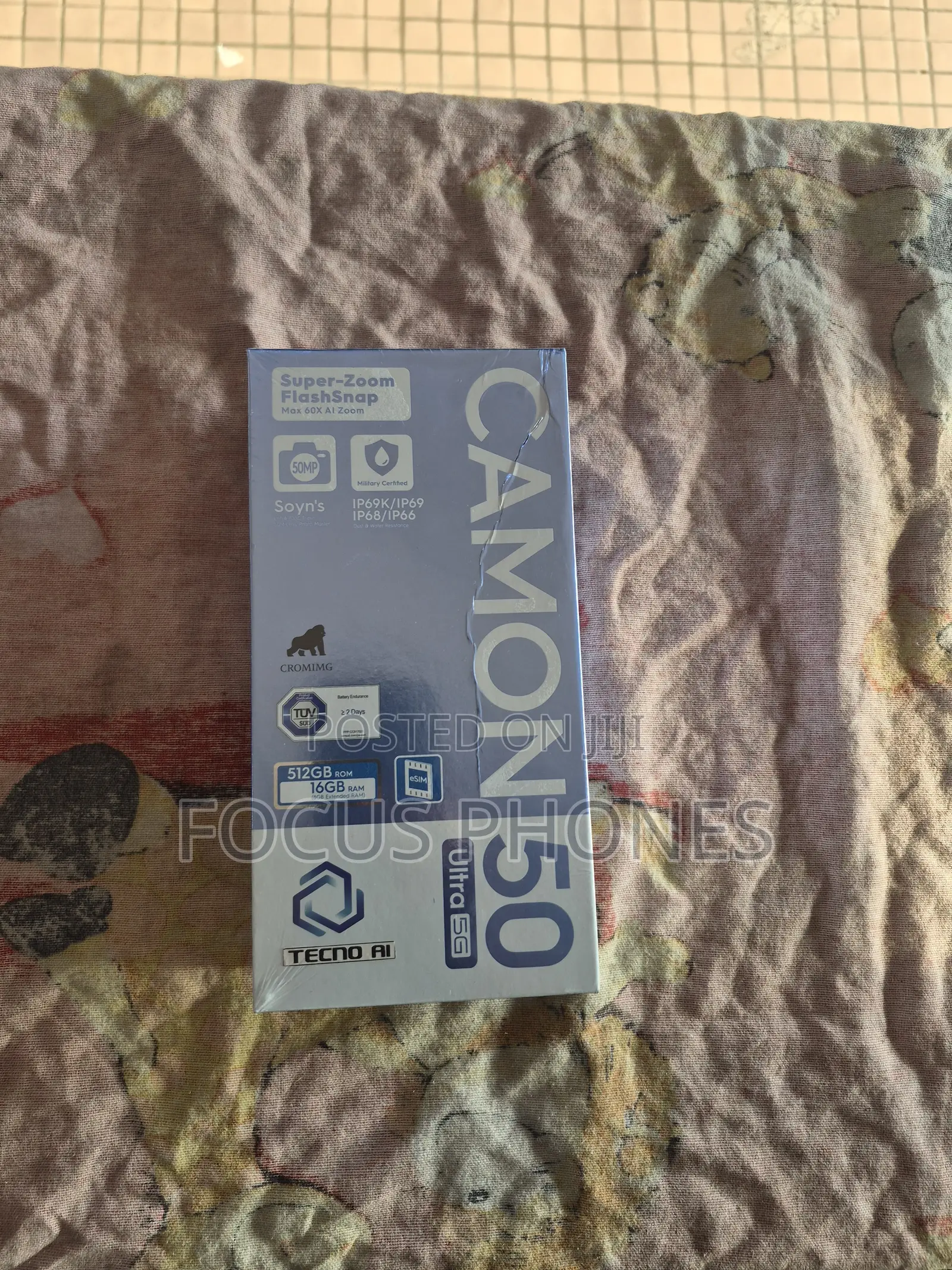 New Tecno Camon 50 Ultra 512 GB Blue