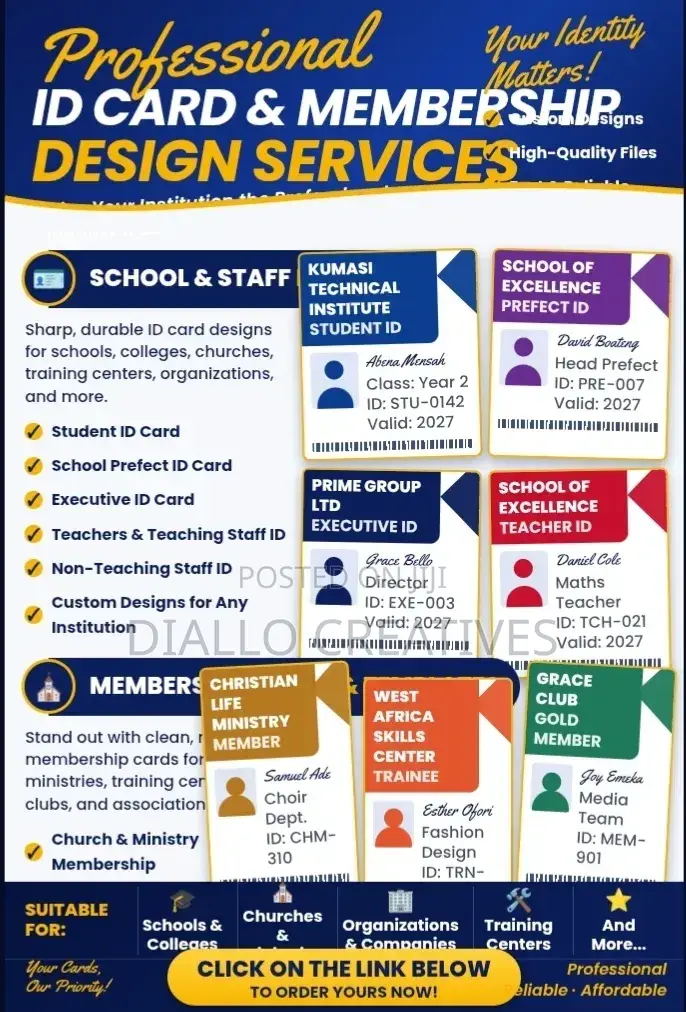 Professional Students Id Card & Membership Cards