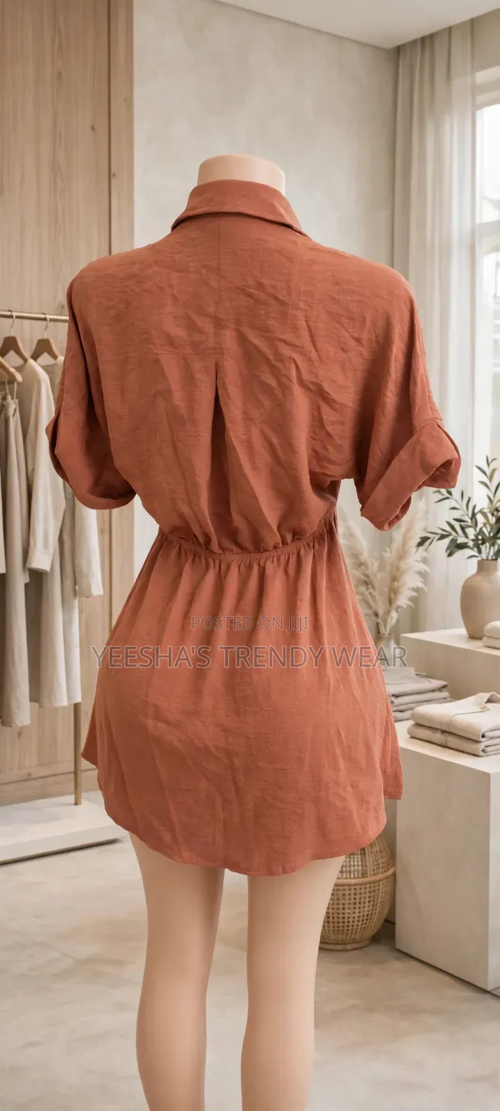 Terracotta Shirt Dress