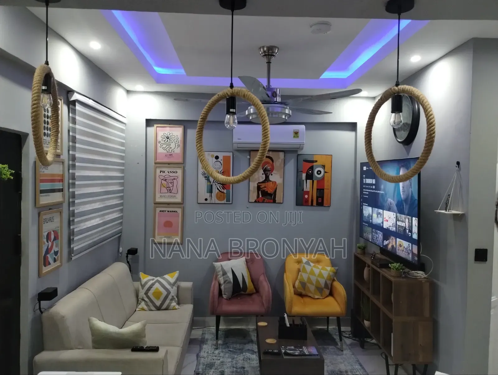 Furnished 1bdrm Apartment in Borteyman Snnit, Manet Junction for rent