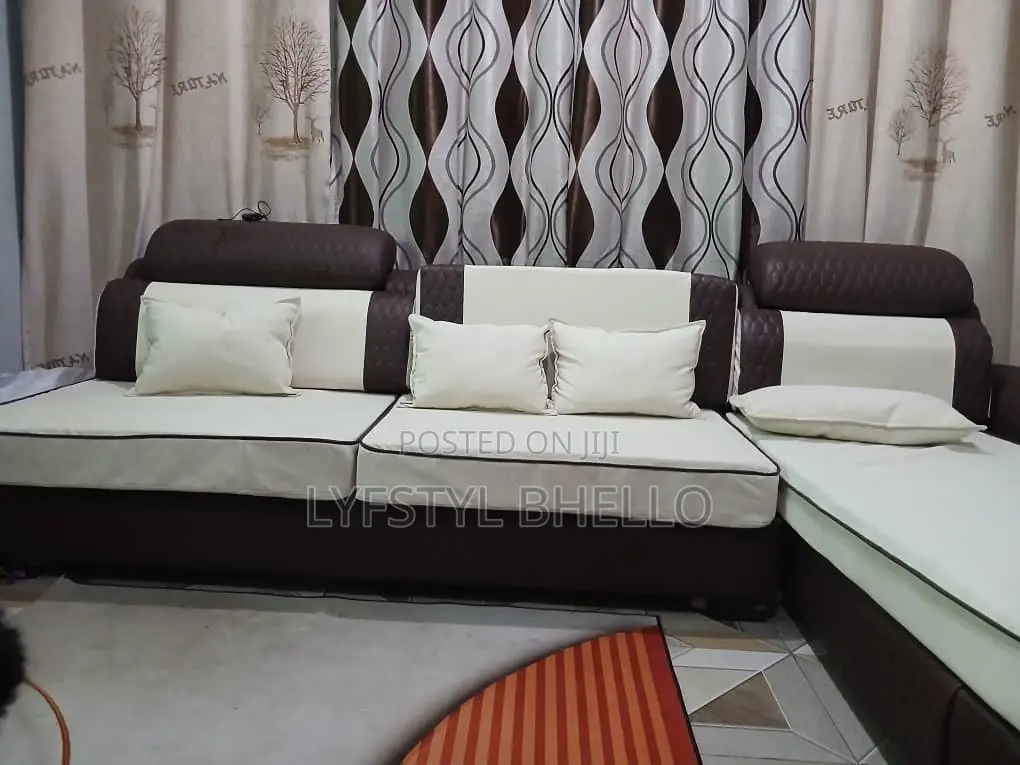 Neat L-Shaped Living Room Sofa - Very Durable & Comfortable