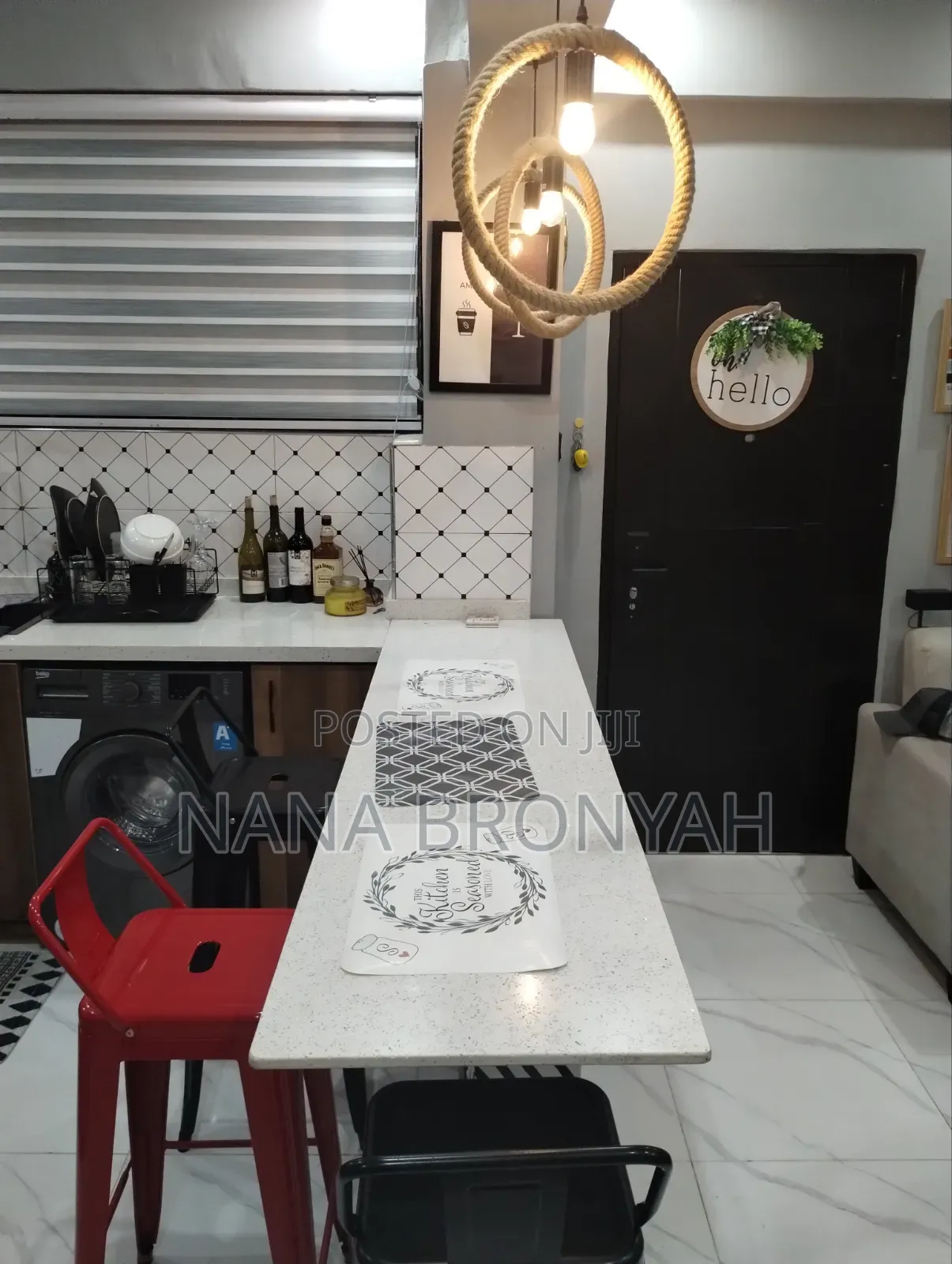 Furnished 1bdrm Apartment in Borteyman Snnit, Manet Junction for rent