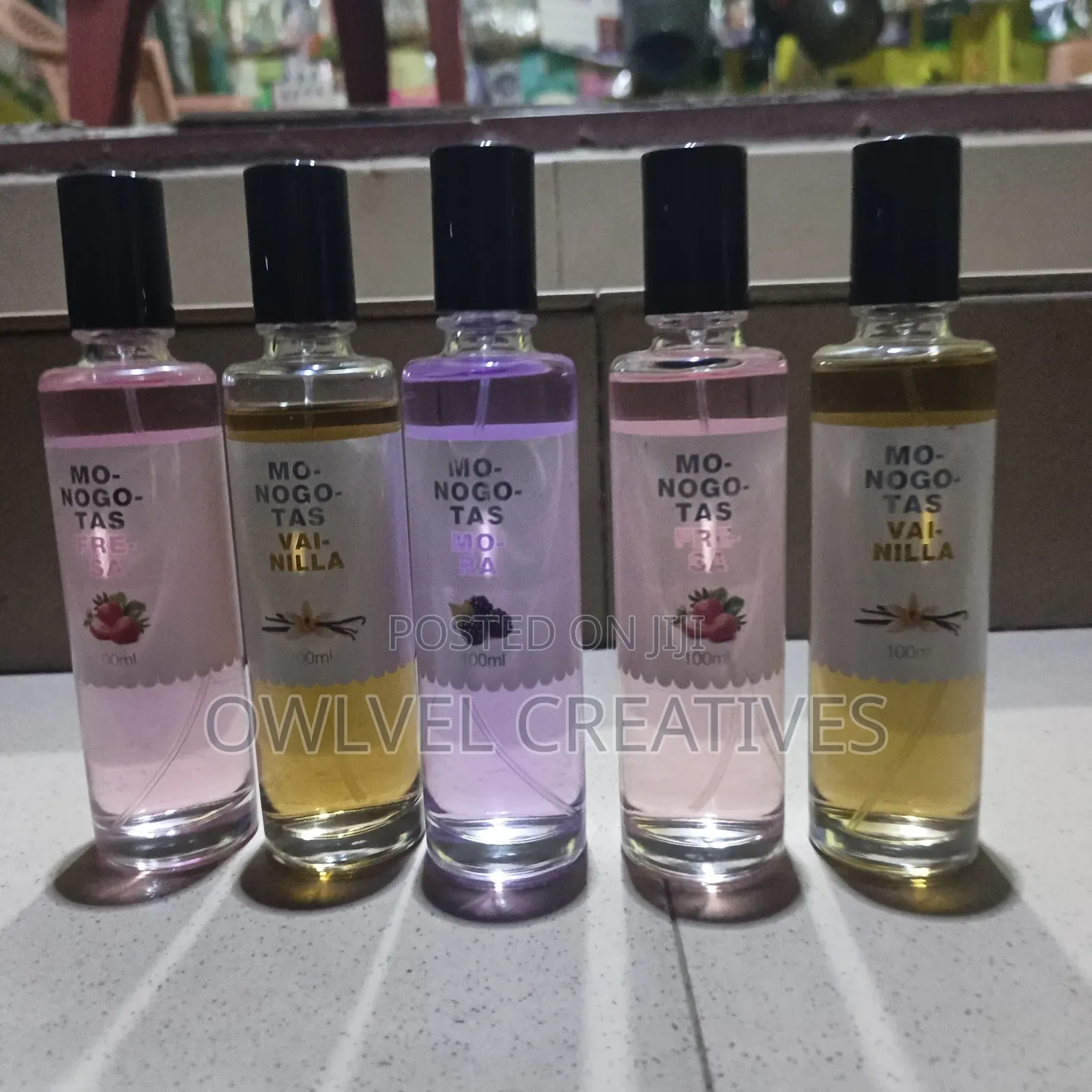 Monogotas Long-Lasting Body Mist 100ml – (Fresa, Vainilla, Mora)