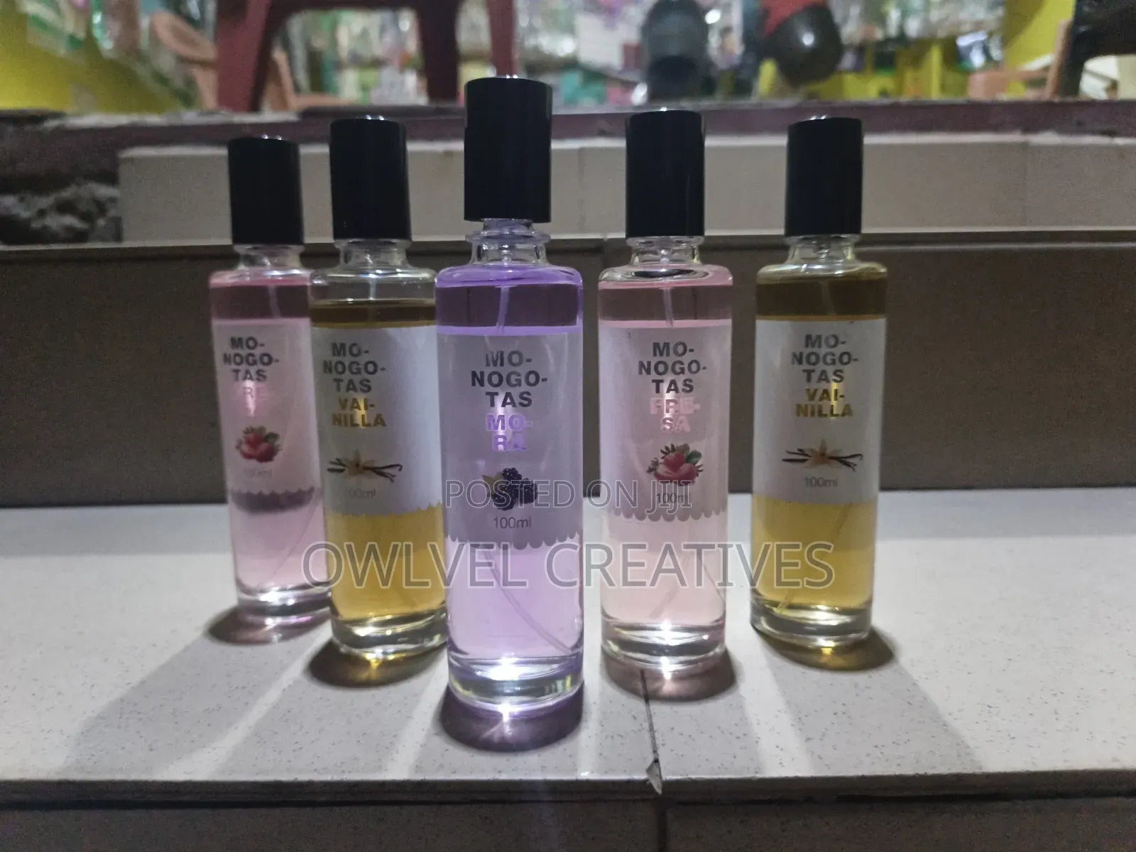 Monogotas Long-Lasting Body Mist 100ml – (Fresa, Vainilla, Mora)