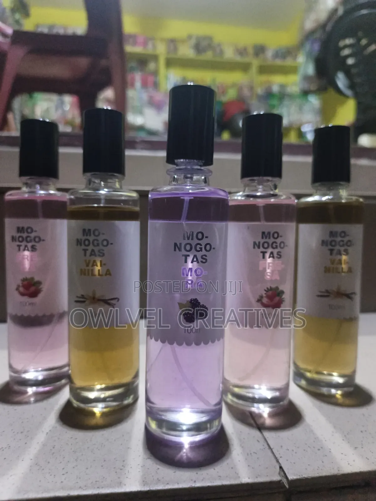 Monogotas Long-Lasting Body Mist 100ml – (Fresa, Vainilla, Mora)