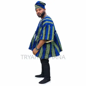 Discover Handmade Ghanaian Smocks, Batakari and Fugu for Men at Tryahu