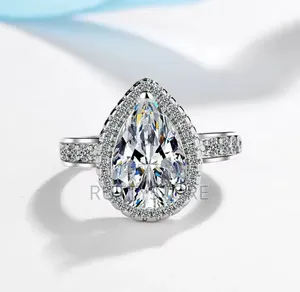 Pear-Shaped Stunning Engagement Ring (ADJUSTABLE SIZE)