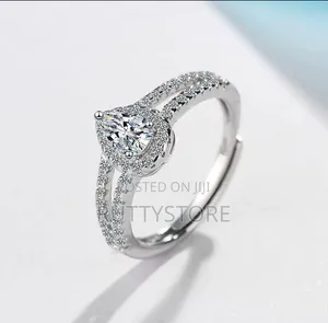 Original 925 Sterling Silver Moissanite Stone Ring