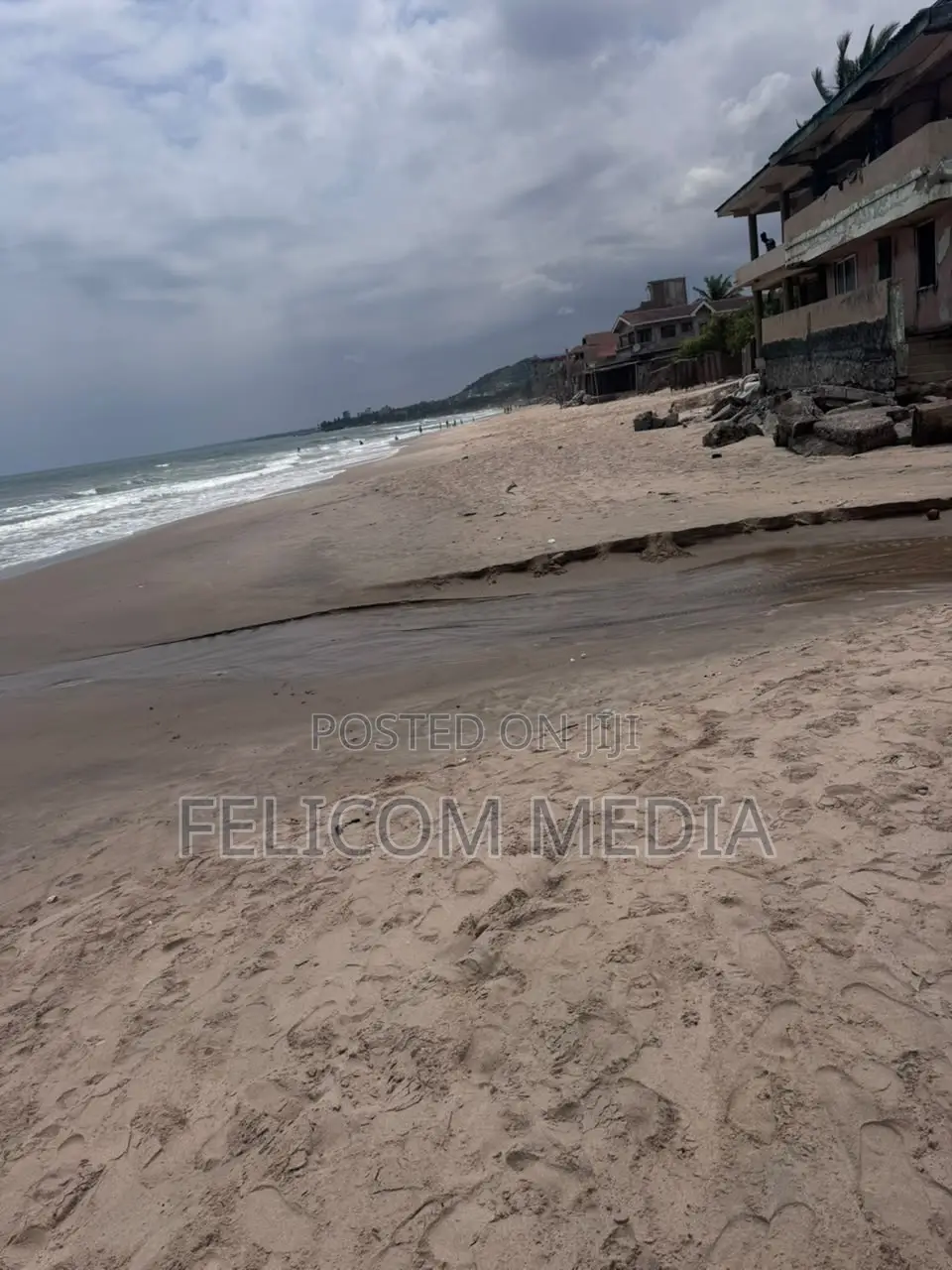 Kokrobite Seafront Land With Existing Structures for Sale